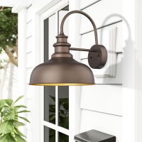 Bestshared Outdoor Gooseneck Barn Light Outdoor Wall Sconce Farmhouse Exterior Wall Mount Light Vintage Wall Lighting Fixture In