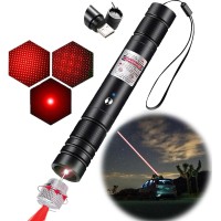 Ivvtryi Rechargeable Red Flashlight With Long Range For Tv Led Lcd Screen Presentations And Outdoor Construction In Office