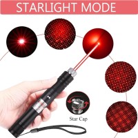 Ivvtryi Rechargeable Red Flashlight With Long Range For Tv Led Lcd Screen Presentations And Outdoor Construction In Office