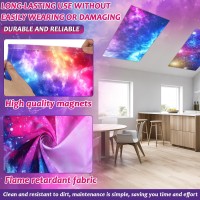 8 Pcs Fluorescent Light Covers With 80 Magnets Decorative For Classroom Ceiling Light 4 X 2 Feet Magnetic Light Covers Filter Ea