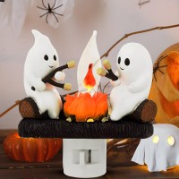 Vdecorparks Ghost Campfire Flickering Nightlight Ghost Campfire Nightlight 2024 Ghost Night Light Ghost Roasting Marshmallows