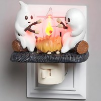 Vdecorparks Ghost Campfire Flickering Nightlight Ghost Campfire Nightlight 2024 Ghost Night Light Ghost Roasting Marshmallows