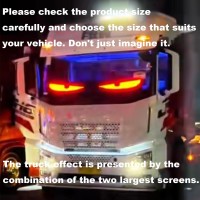 Colorful Eye Lamp Soft Screen For Car Windows Blazexel Devil Eyes Light For Cars Programmable Flexible Car Led Display Screen