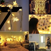 33Ft 80 Led Usb Star String Lights Warm White Fairy Lights For Indoor Outdoor Decoration Ideal For Parties Weddings Chris