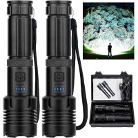 Furold Rechargeable Led Flashlights High Lumens 990 000 Lumens Super Bright Flashlight High Powerful Flash Light 5 Modes Waterpr