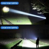 Furold Rechargeable Led Flashlights High Lumens 990 000 Lumens Super Bright Flashlight High Powerful Flash Light 5 Modes Waterpr