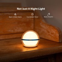 Olight Sphere Smart Night Light 75 Lumens Stepless Dimming Table Lamp With Remotely App Control Magnetic Rechargeable Rgb Ambi