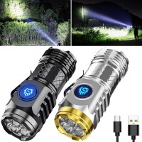 Threeeyed Monster Mini Flash Super Power Flashlight German Thumb Sized Flashlight 3 Eyed Monster Mini Flashlight Outdoor Sma