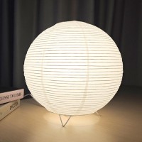 Yy Yearchy Table Lamp Paper Lamp Standing Lamps With Rice Paper Shade For Bedroom Livingroom Ball 2 Pack