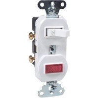 Pass Seymour 692Wgcc6 Single Pole Switch Pilot Light 15A White