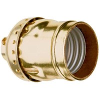 Pass Seymour 975Abdcc10 Metal Shell Lampholder 660W 250V Brass Finish