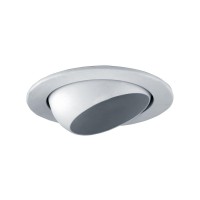 Jesco Lighting Tm205Ch 2Inch Aperture Line Voltage Trim Recessed Light Adjustable Eyeball Chrome Finish