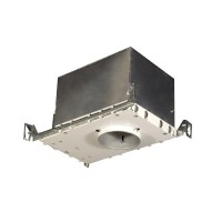 Jesco Lighting Lv4000Ica 1225 Low Voltage Airtight Ic Housing For New Construction Silver Finish