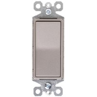 Pass Seymour Tm873Nicc10 15A Grounded 3 Way Premium Decorator Switch Nickel Finish