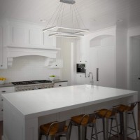 Integrated Led Chandelier Height Adjustable Twotier Pendant Light In Silver