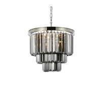 Elegant Lighting 1231D20Pnssrc 205 X 20 In Sydney 9 Light Polished Nickel Chandelier