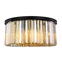 Urban Classic 1238F31Mbgtrc Sydney 8 Light Flush Mount Royal Cut Crystals Matte Black