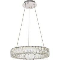 Elegant Lighting 3503D17C 3 X 177 In Monroe Integrated Led Chip Light Chrome Pendant