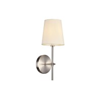 Mel Collection Wall Sconce D55 H15 Lt1 Burnished Nickel Finish