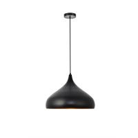 Circa Collection Pendant D165In H12In Lt1 Black Finish