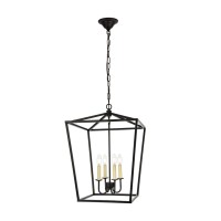 Maddox Collection Pendant D17 H2425 Lt4 Black Finish