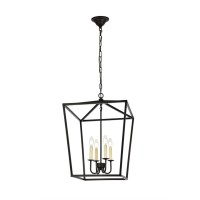 Maddox Collection Pendant D17 H2425 Lt4 Black Finish