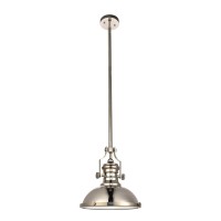 Eamon Collection Pendant D13 H133 Lt1 Polished Nickel Finish