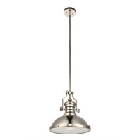 Eamon Collection Pendant D13 H133 Lt1 Polished Nickel Finish