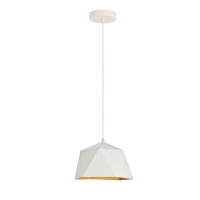 Arden Collection Pendant D102 H67 Lt1 Frosted White And Gold Finish