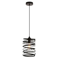 Hopper Collection Pendant D79 H118 Lt1 Black Finish