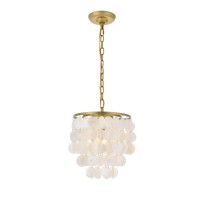 Selene 1 Light Brass Pendant