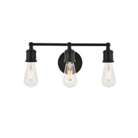 Serif 3 Light Black Wall Sconce