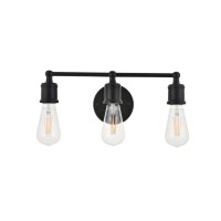 Serif 3 Light Black Wall Sconce