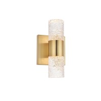 Vega 2 Light Gold Led Wall Sconce