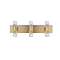 Vega 6 Light Gold Led Wall Sconce