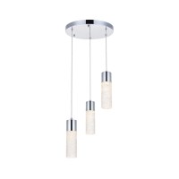 Constellation 3 Light Chrome Led Pendant