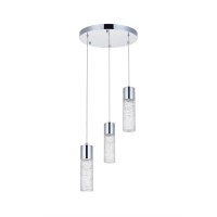 Constellation 3 Light Chrome Led Pendant