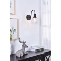 Histoire 1 Light Black Wall Sconce