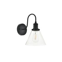 Histoire 1 Light Black Wall Sconce