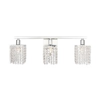 Phineas 3 Light Chrome And Clear Crystals Wall Sconce