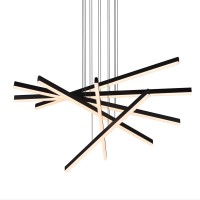 Vonn Lighting Vmp25060Bl 32 In Sirius Vmp25060Bl Integrated Led Pendant Lighting Fixture In Black