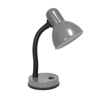 Simple Designs Ld1003Gry Basic Metal Flexible Hose Neck Desk Lamp Gray 61 X 49 X 1385