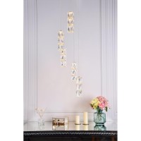 Polaris Led Light Chrome Pendant Clear Crystal