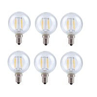 Nondimmable 4W Led G14 Light Bulb 2700K Pack Of 6