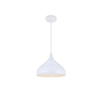 Circa 1 Light White Pendant