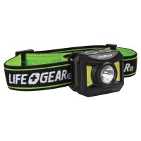 Lifegear 413919 300Lumen Usbrechargeable Headlamp Black Regular