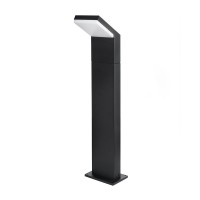 Modern 10Watt Integrated Led Outdoor Bollard In Matte Black