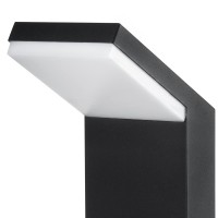 Modern 10Watt Integrated Led Outdoor Bollard In Matte Black