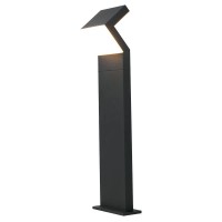 Modern 17Watt Integrated Led Outdoor Bollard In Matte Black