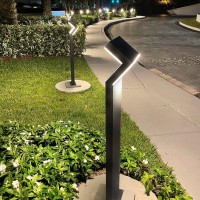 Modern 17Watt Integrated Led Outdoor Bollard In Matte Black